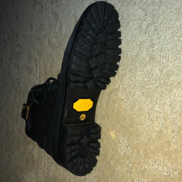 Prada canvas black combat boot with buckle - Picture 4 of 4